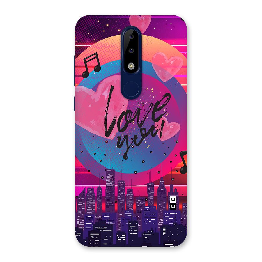 Music City Love Back Case for Nokia 5.1 Plus