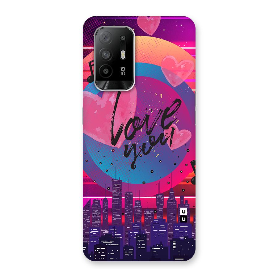 Music City Love Back Case for Oppo F19 Pro Plus 5G