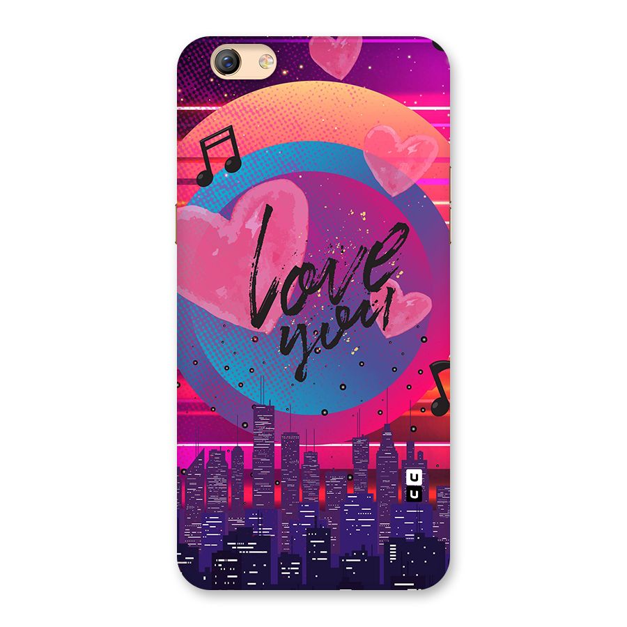 Music City Love Back Case for Oppo F3 Plus