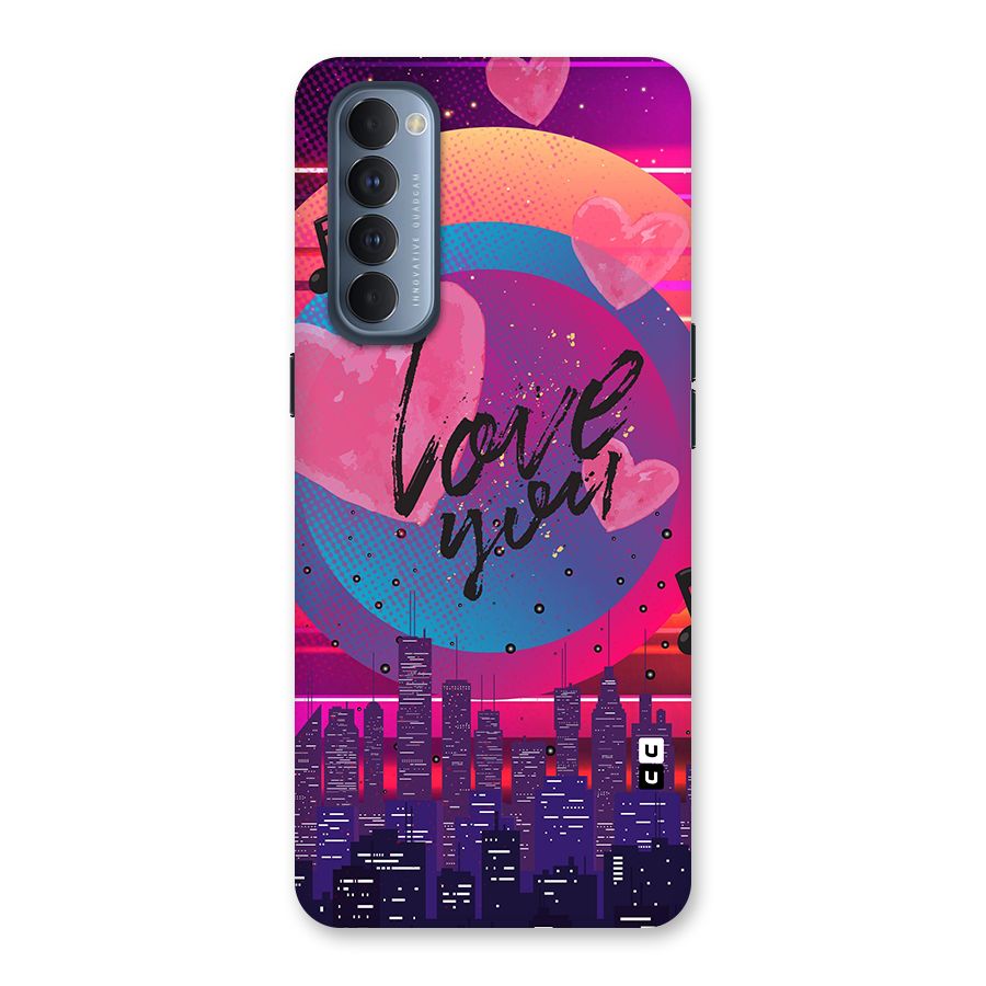 Music City Love Back Case for Oppo Reno4 Pro