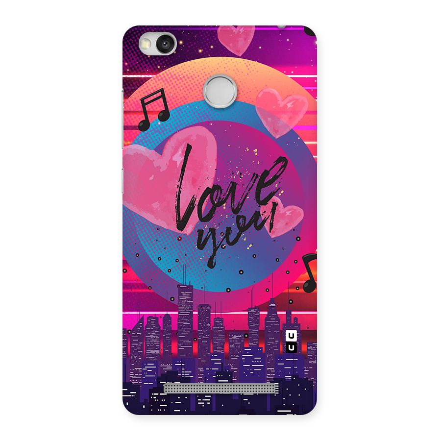 Music City Love Back Case for Redmi 3S Prime