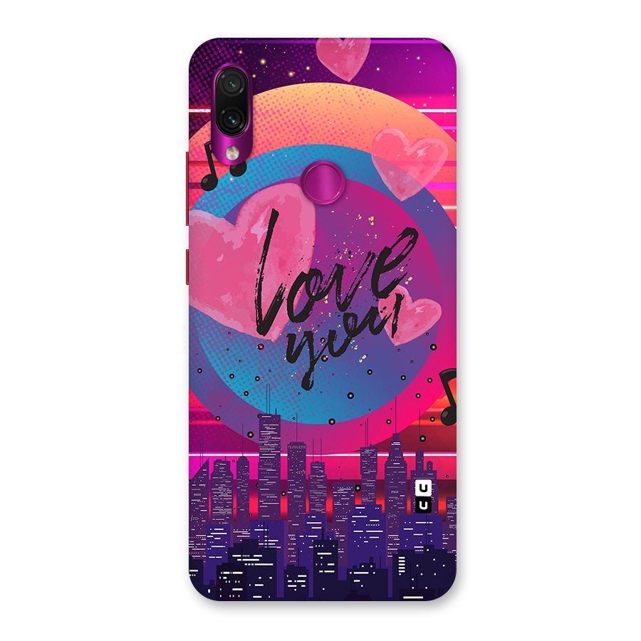 Music City Love Back Case for Redmi Note 7 Pro