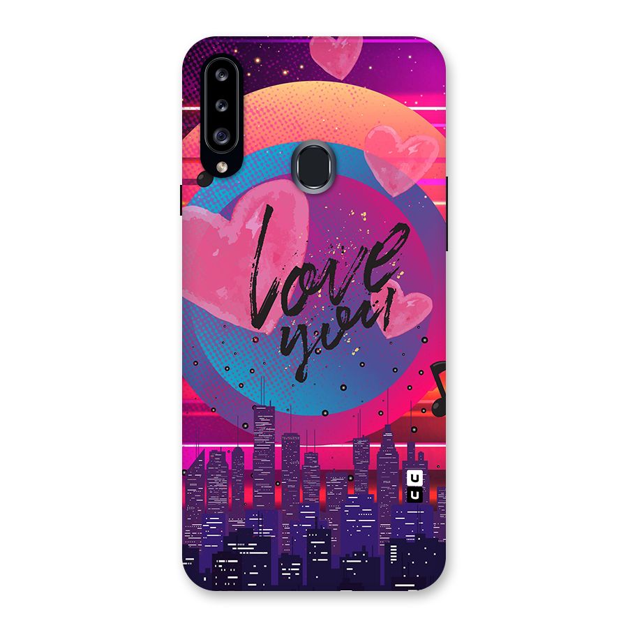 Music City Love Back Case for Samsung Galaxy A20s