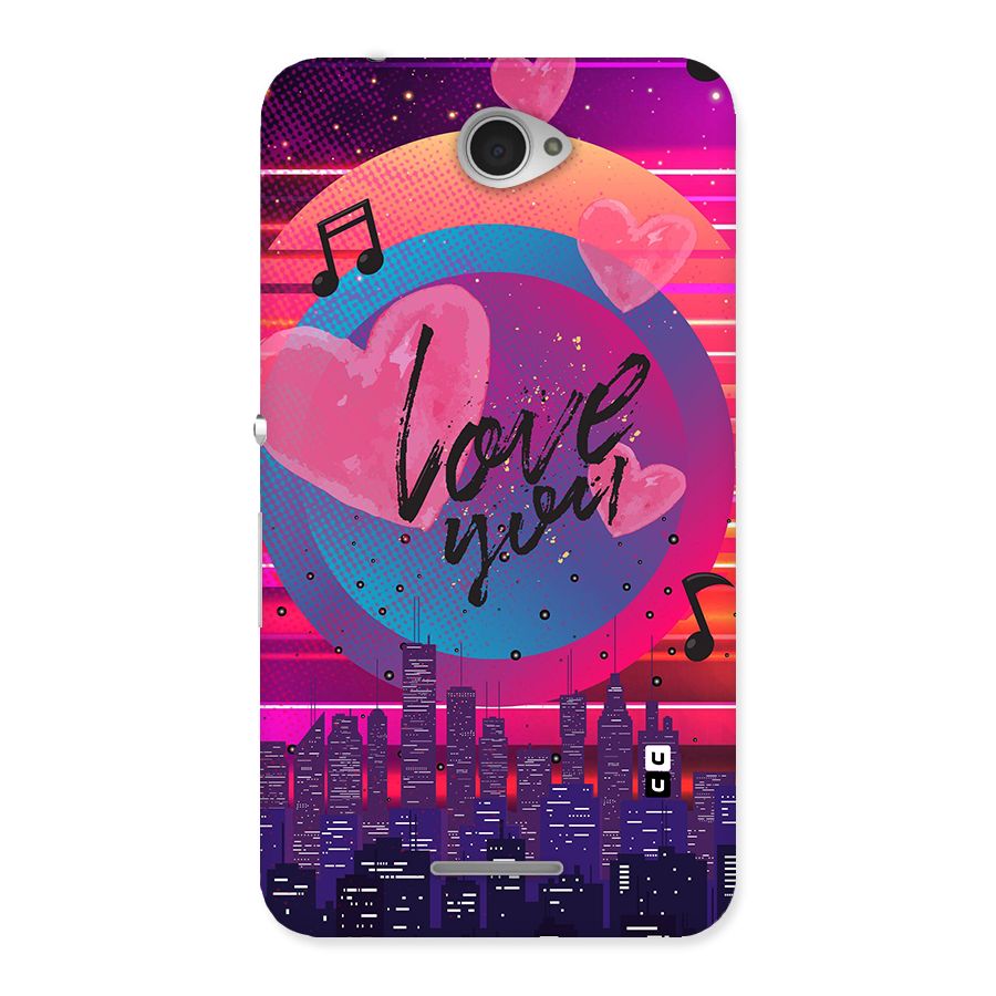 Music City Love Back Case for Sony Xperia E4