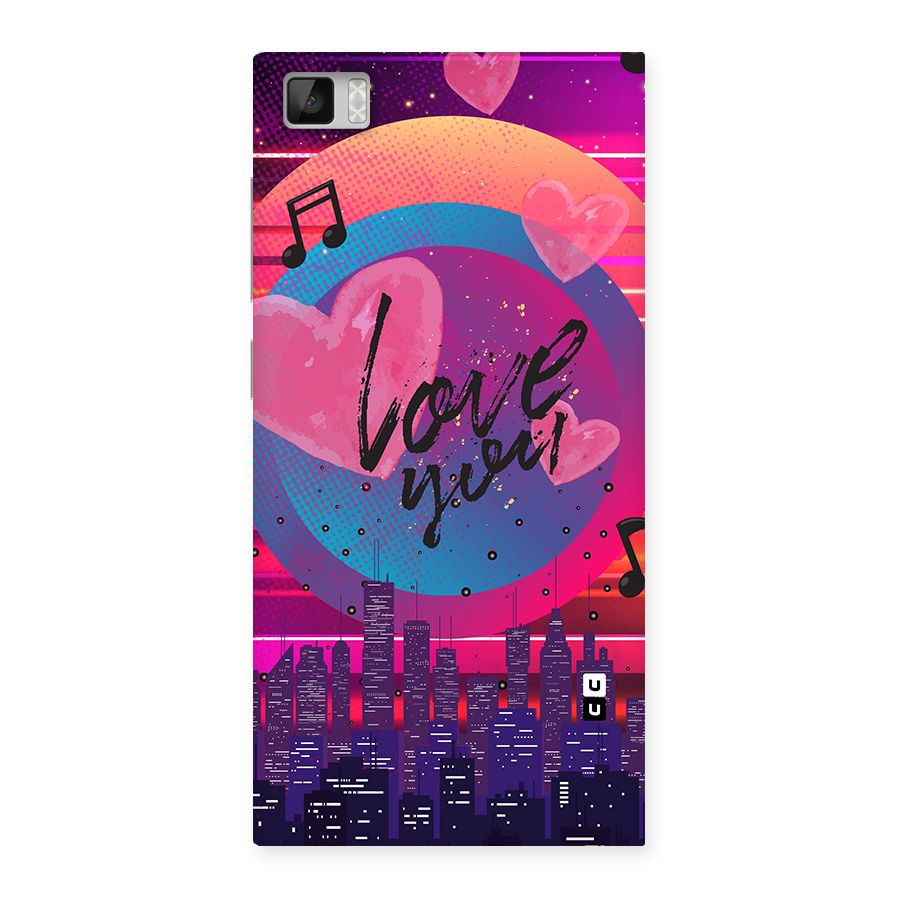 Music City Love Back Case for Xiaomi Mi3