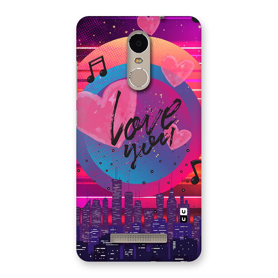 Music City Love Back Case for Xiaomi Redmi Note 3