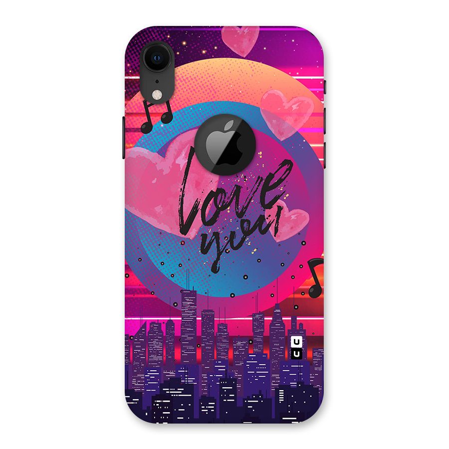Music City Love Back Case for iPhone XR Logo Cut