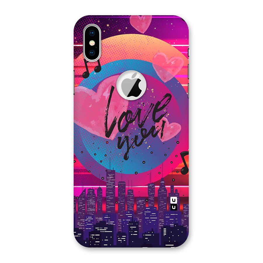 Music City Love Back Case for iPhone X Logo Cut