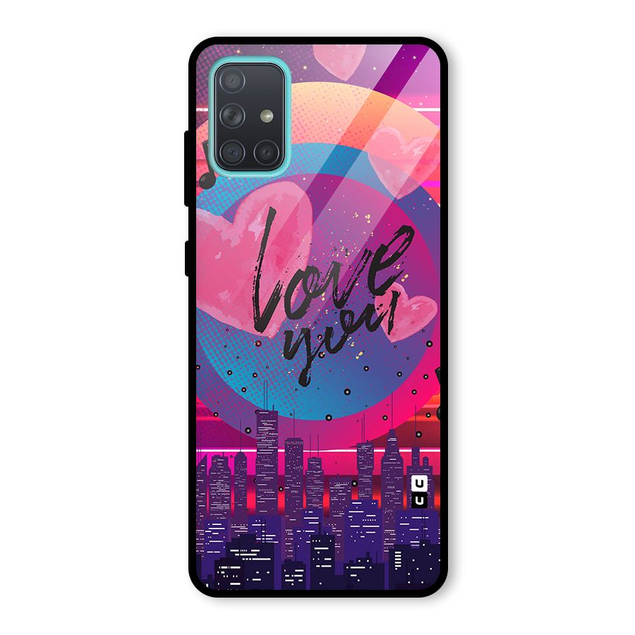 Music City Love Glass Back Case for Galaxy A71