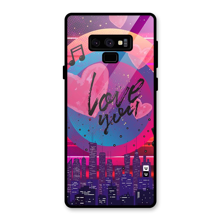 Music City Love Glass Back Case for Galaxy Note 9