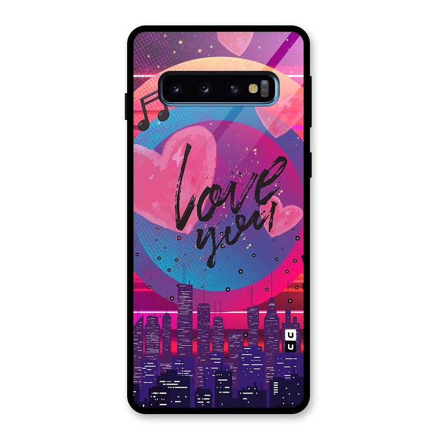 Music City Love Glass Back Case for Galaxy S10