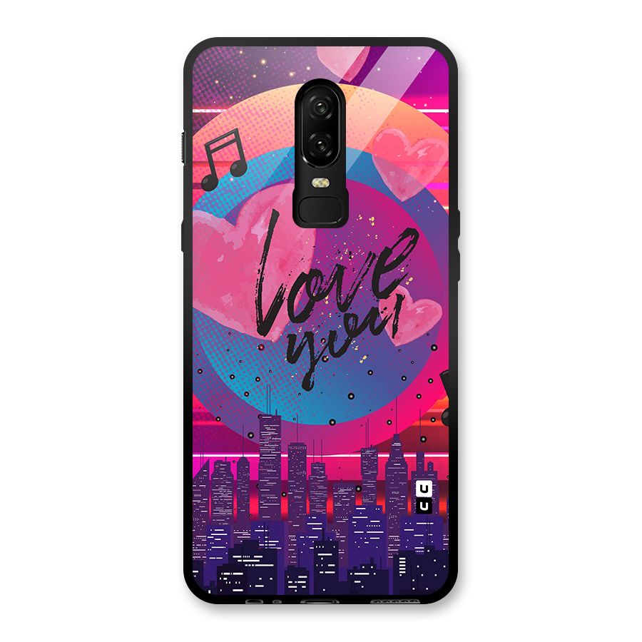 Music City Love Glass Back Case for OnePlus 6
