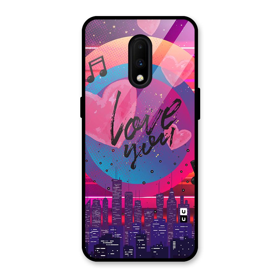 Music City Love Glass Back Case for OnePlus 7