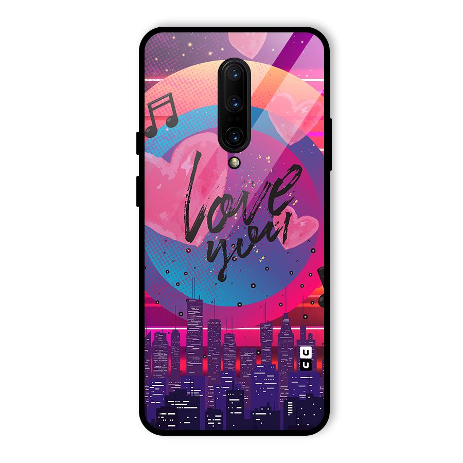 Music City Love Glass Back Case for OnePlus 7 Pro