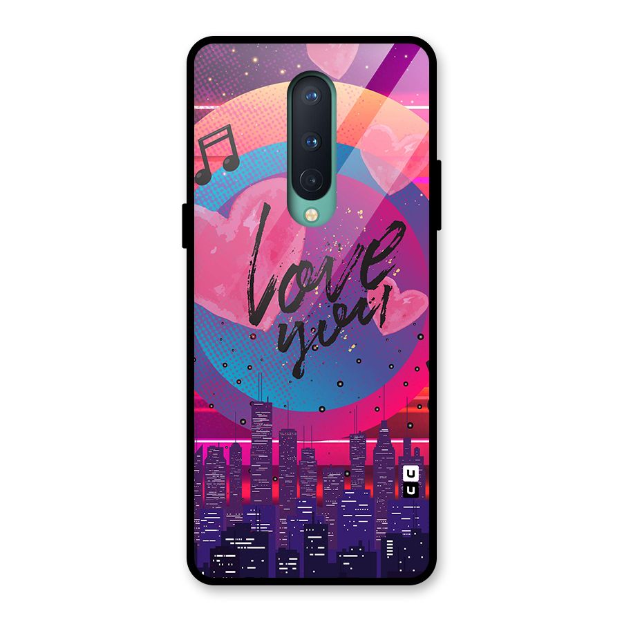 Music City Love Glass Back Case for OnePlus 8