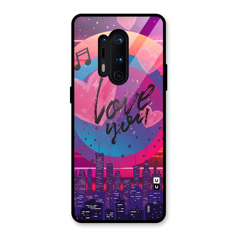 Music City Love Glass Back Case for OnePlus 8 Pro