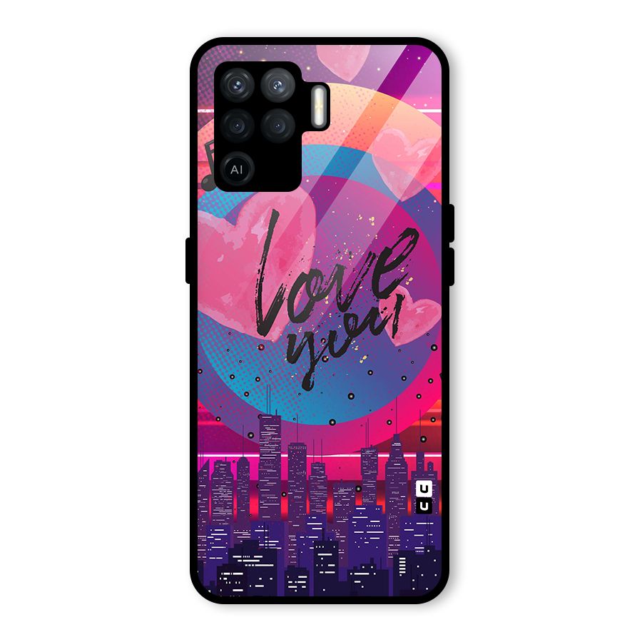 Music City Love Glass Back Case for Oppo F19 Pro