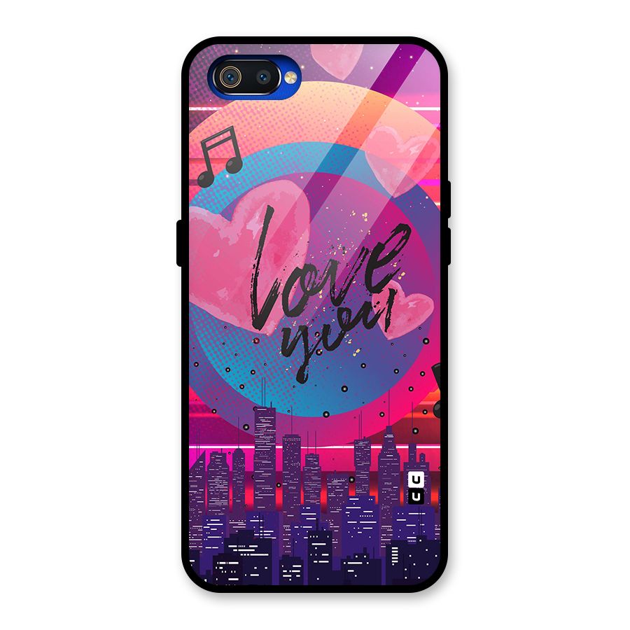 Music City Love Glass Back Case for Realme C2