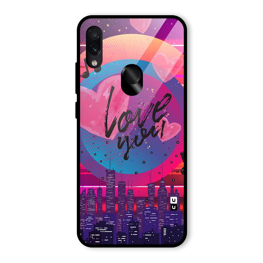 Music City Love Glass Back Case for Redmi Note 7 Pro