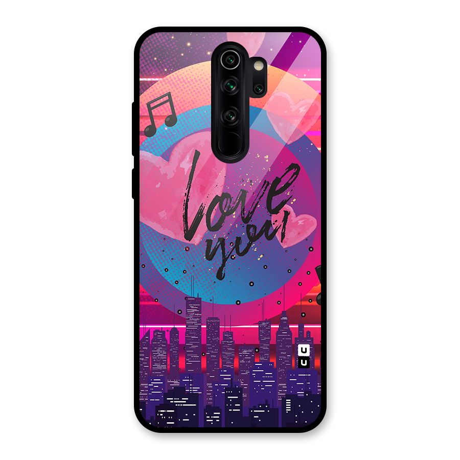 Music City Love Glass Back Case for Redmi Note 8 Pro