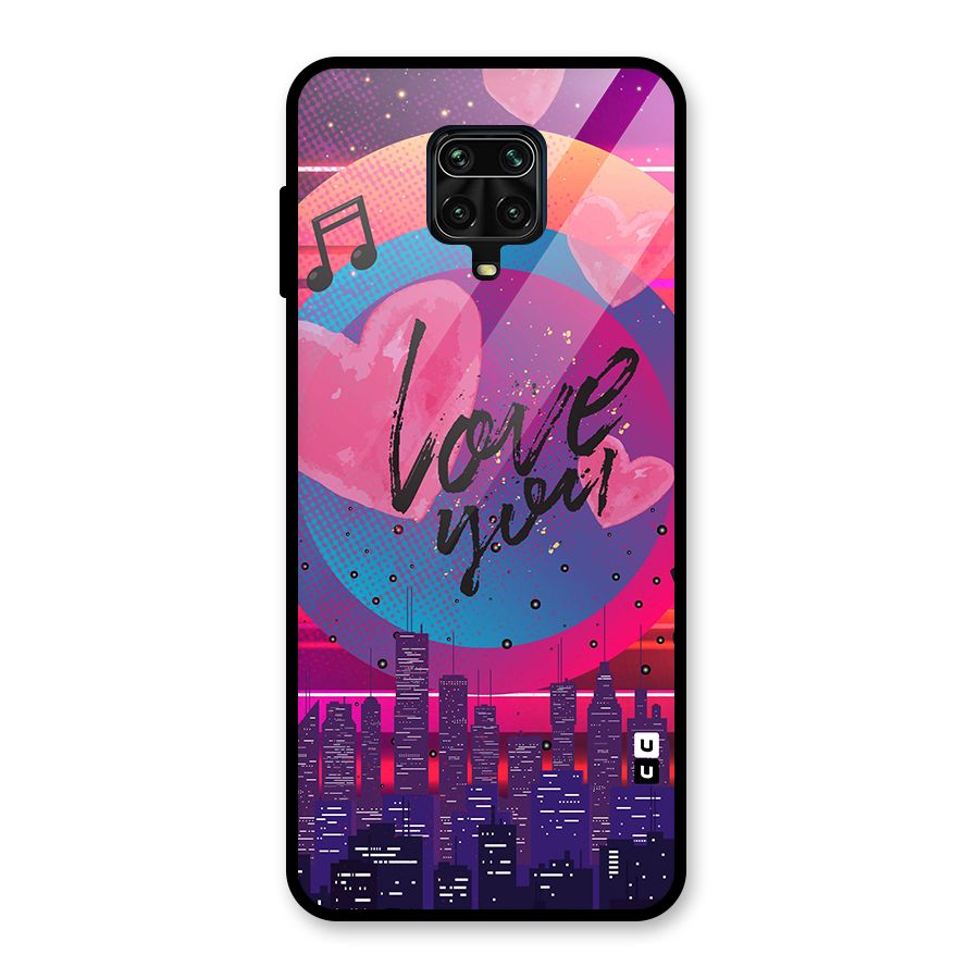 Music City Love Glass Back Case for Redmi Note 9 Pro