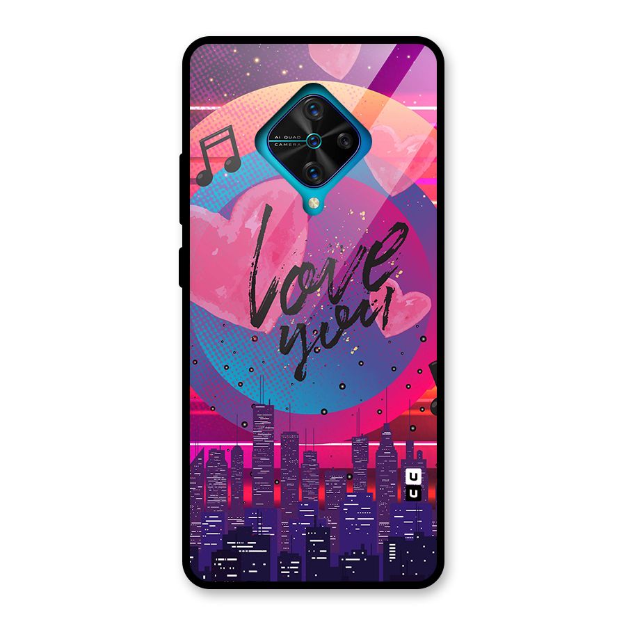 Music City Love Glass Back Case for Vivo S1 Pro