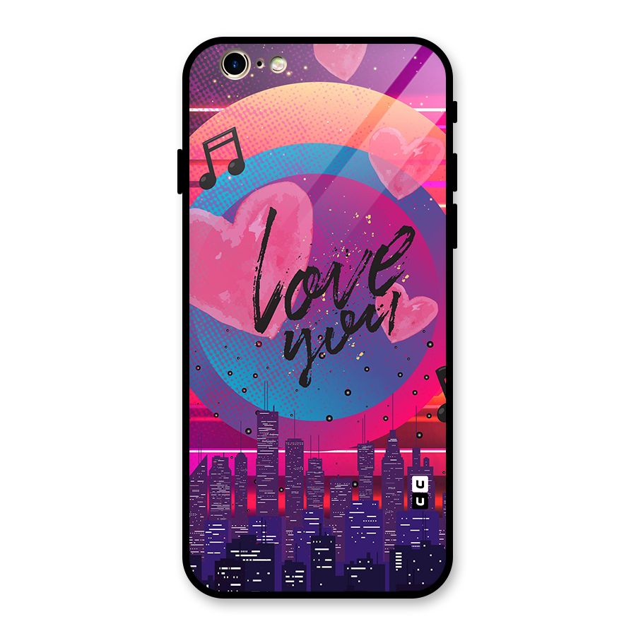 Music City Love Glass Back Case for iPhone 6 6S