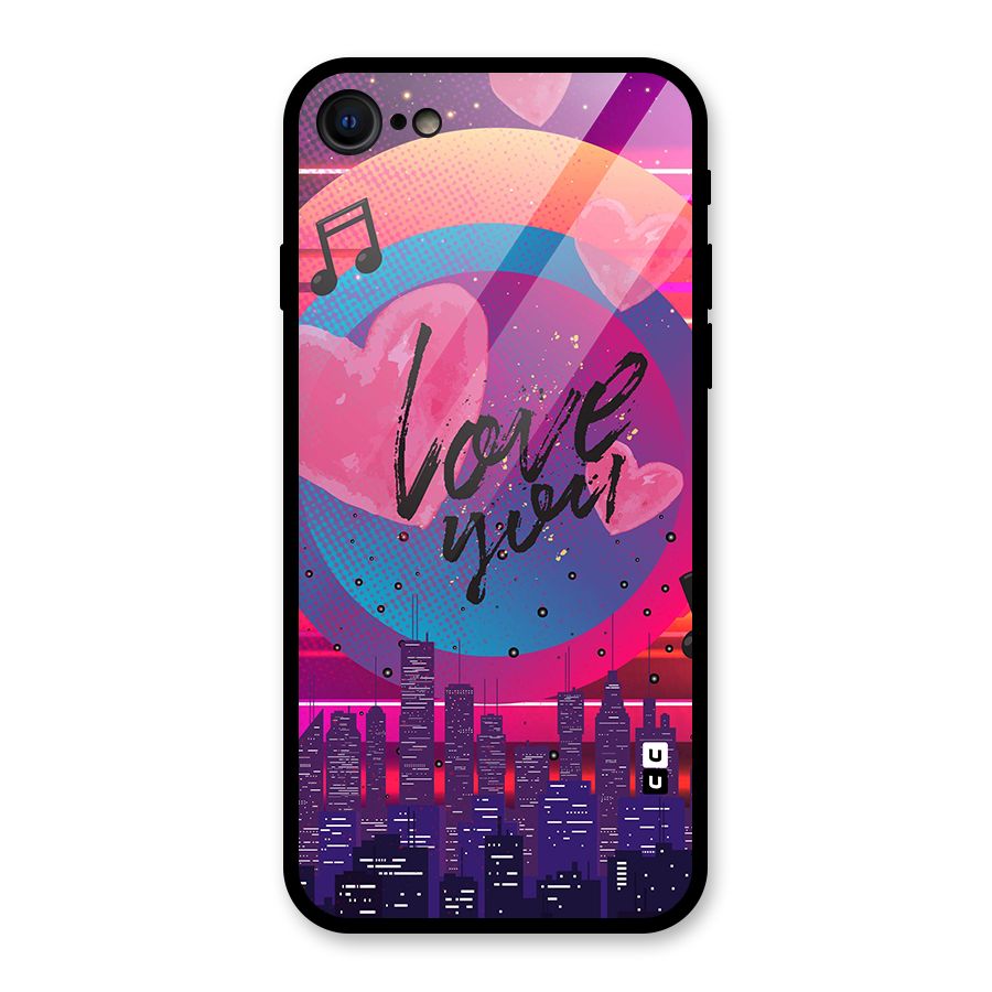 Music City Love Glass Back Case for iPhone 7