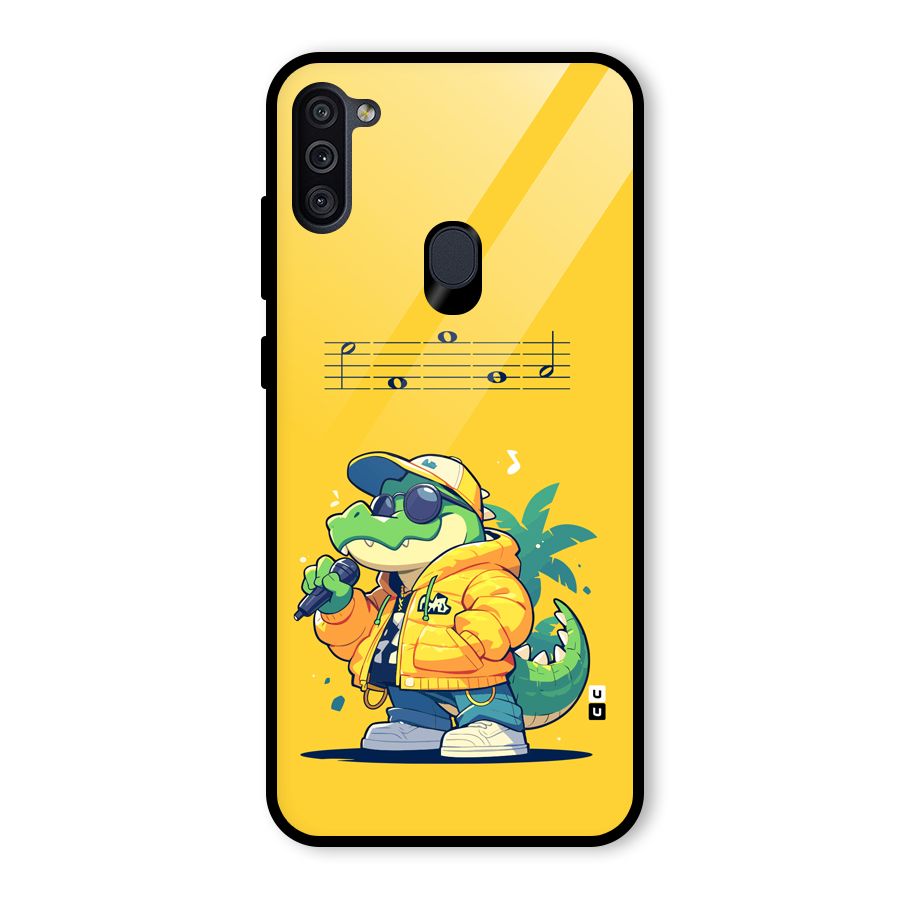 Music Gator Glass Back Case for Galaxy M11
