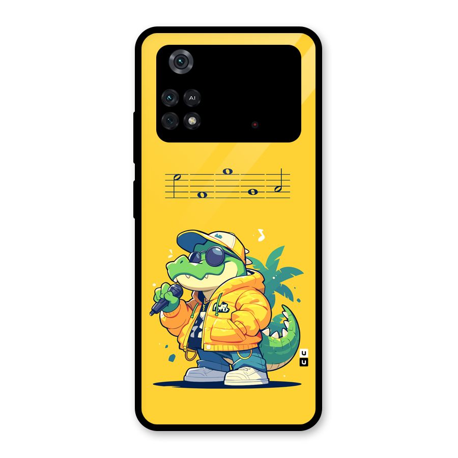 Music Gator Glass Back Case for Poco M4 Pro 4G
