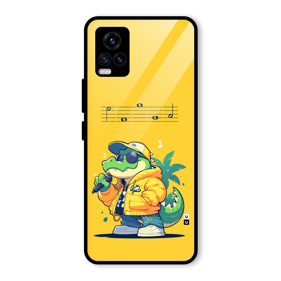 Music Gator Glass Back Case for Vivo V20 2021