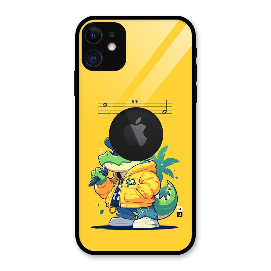 Music Gator Glass Back Case for iPhone 11 Logo Cut