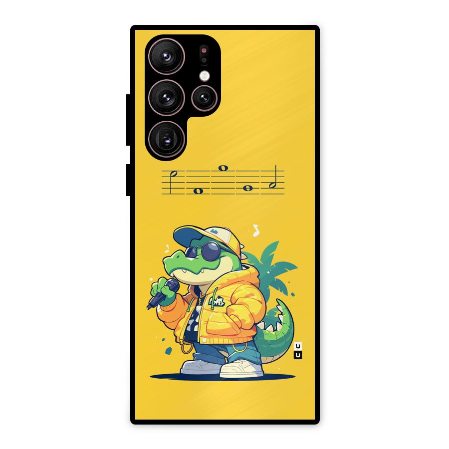 Music Gator Metal Back Case for Galaxy S22 Ultra 5G