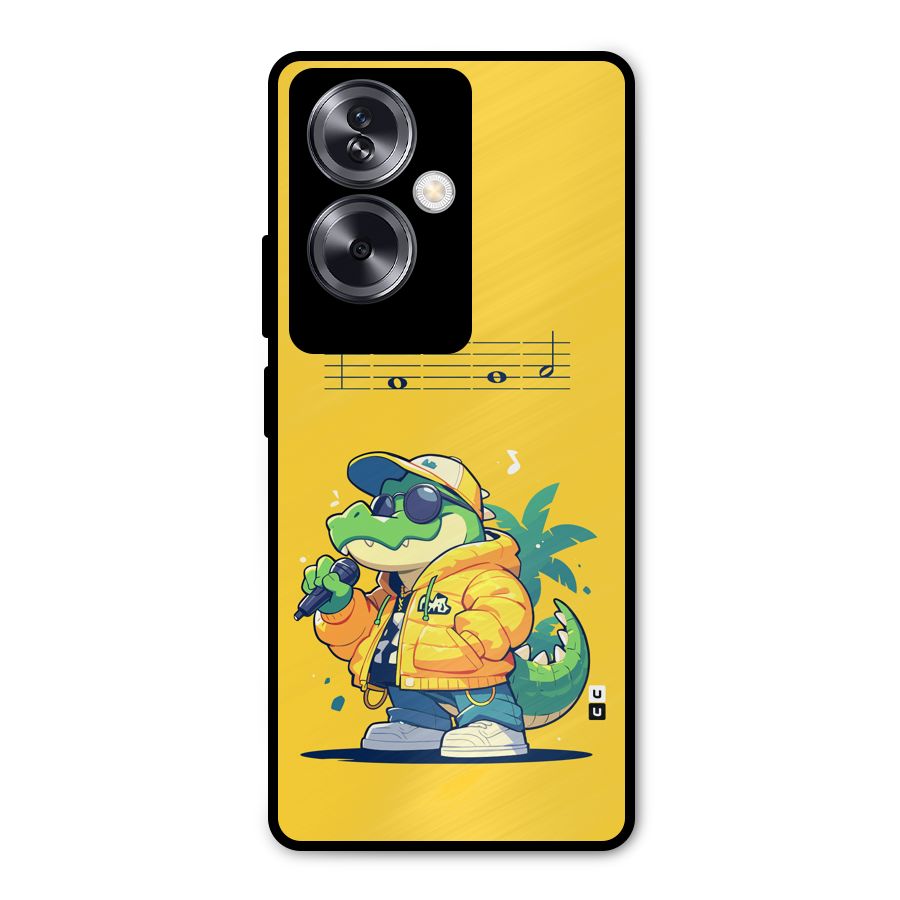 Music Gator Metal Back Case for Oppo A79 5G