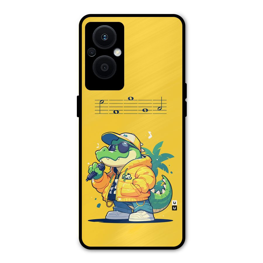 Music Gator Metal Back Case for Oppo F21 Pro 5G