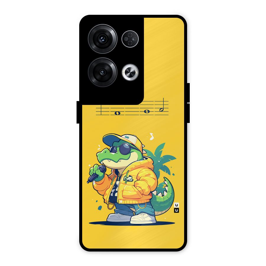 Music Gator Metal Back Case for Oppo Reno8 Pro 5G