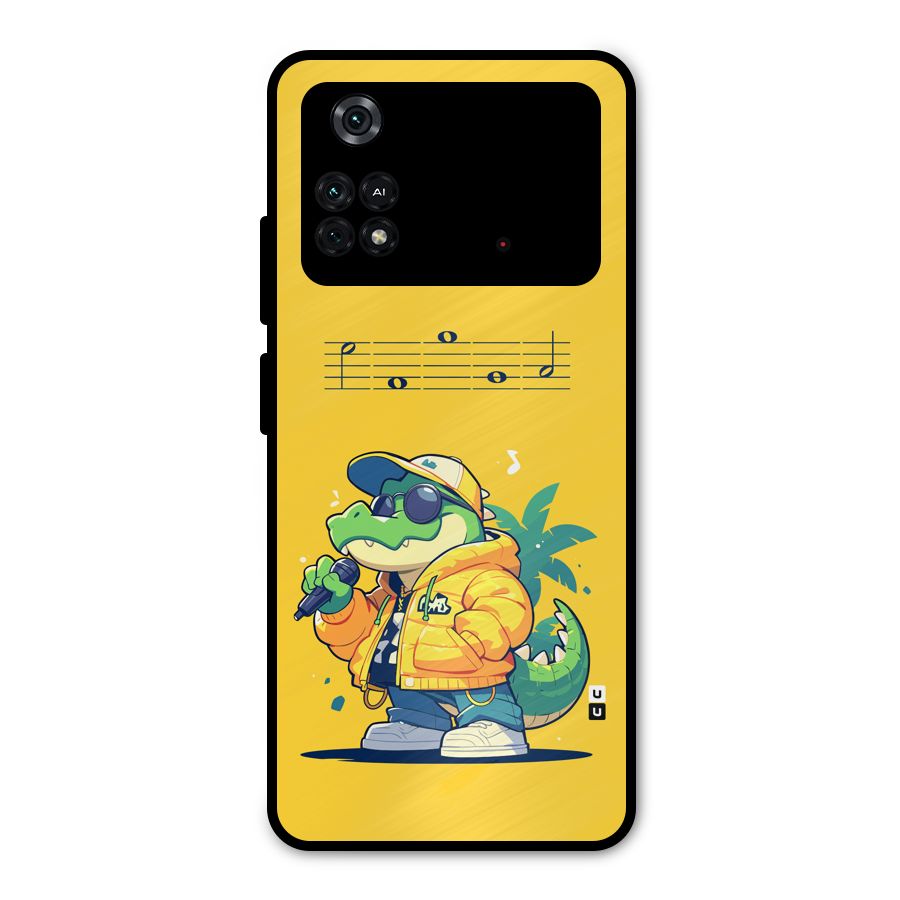 Music Gator Metal Back Case for Poco M4 Pro 4G