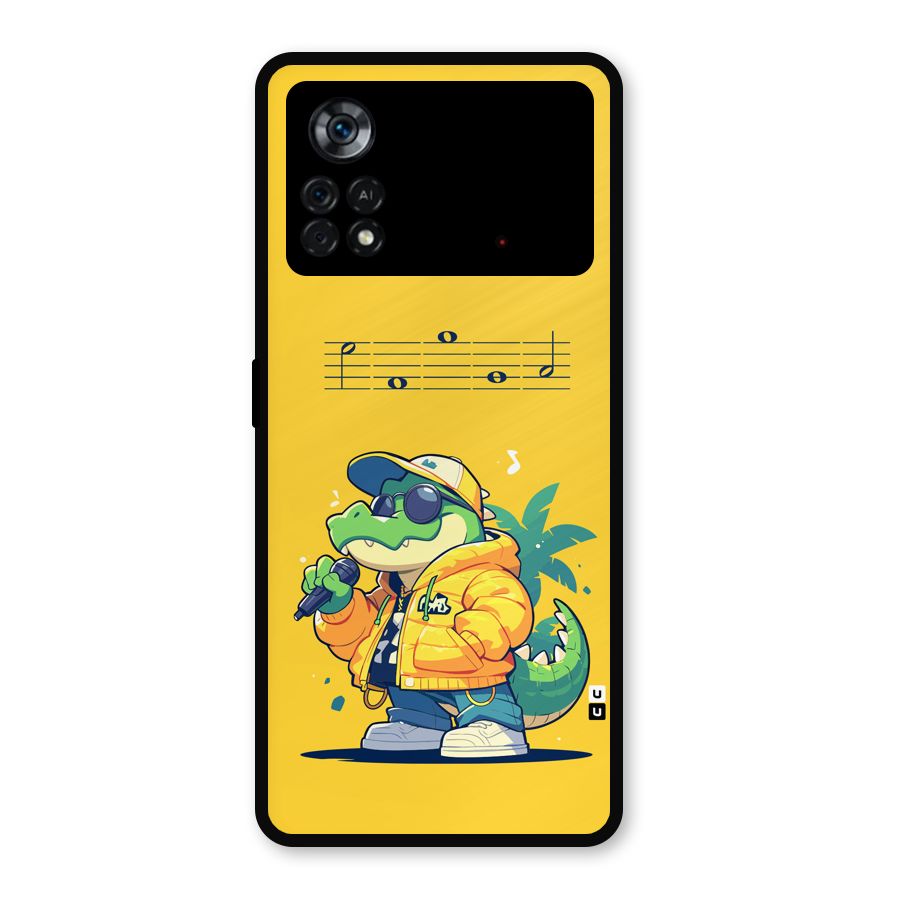 Music Gator Metal Back Case for Poco X4 Pro 5G