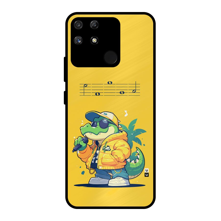 Music Gator Metal Back Case for Realme Narzo 50A