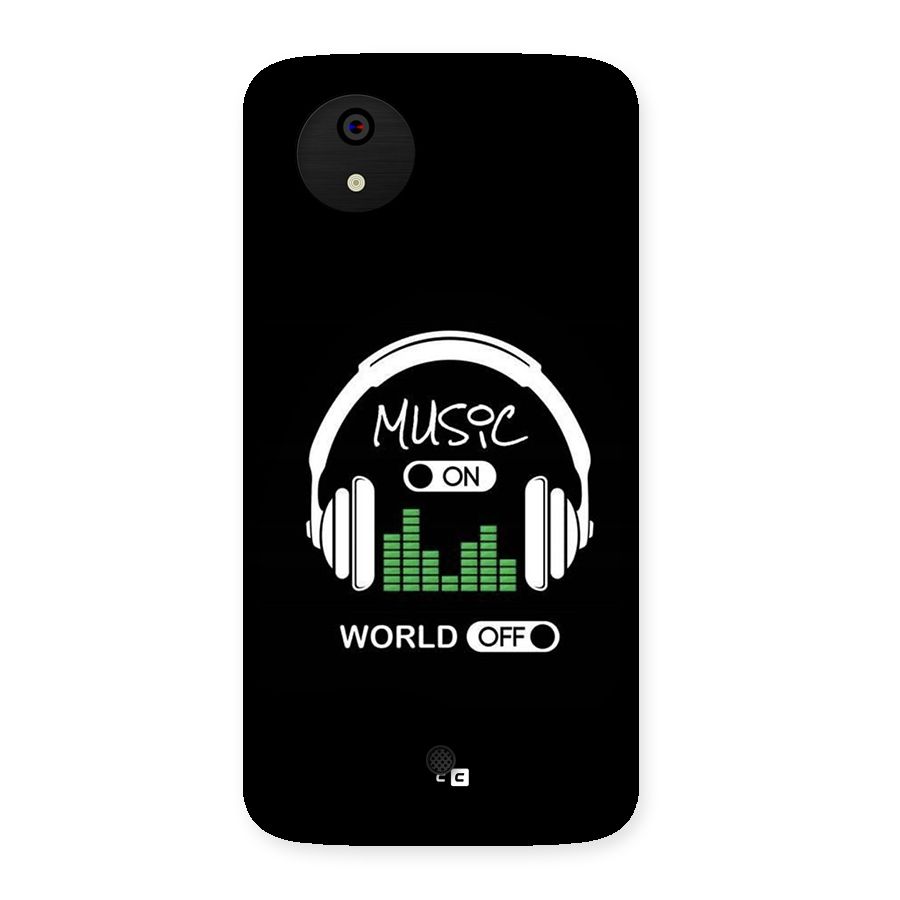 Music On World Off Back Case for Canvas A1  AQ4501