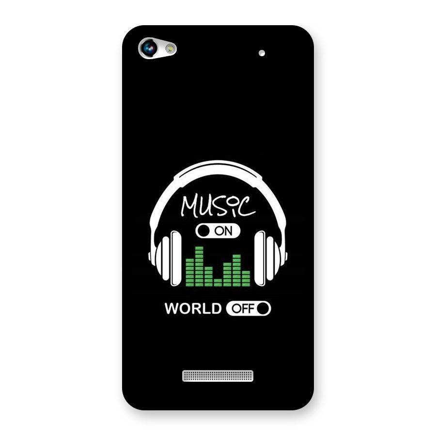 Music On World Off Back Case for Canvas Hue 2 A316