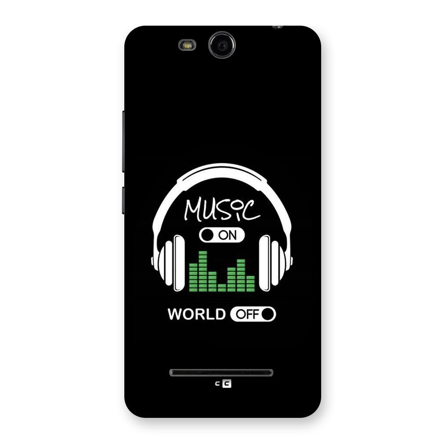 Music On World Off Back Case for Canvas Juice 3 Q392
