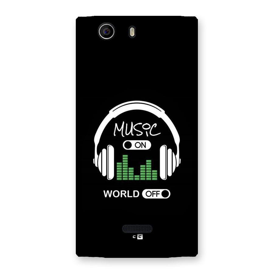 Music On World Off Back Case for Canvas Nitro 2 E311