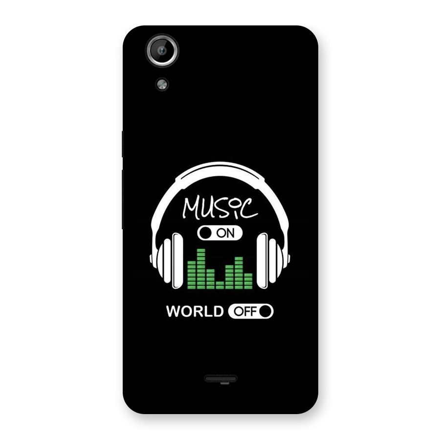 Music On World Off Back Case for Canvas Selfie Lens Q345