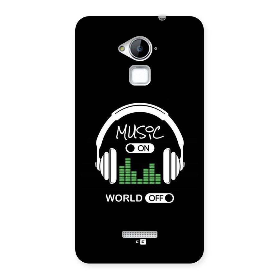 Music On World Off Back Case for Coolpad Note 3