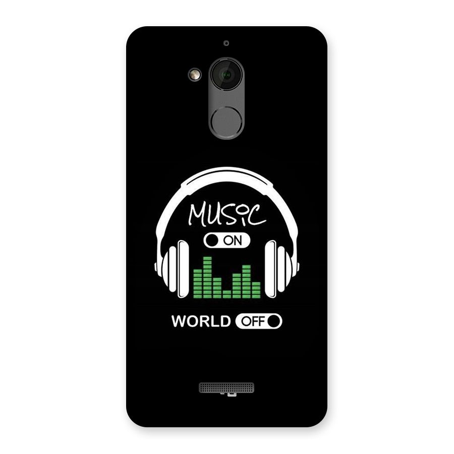 Music On World Off Back Case for Coolpad Note 5