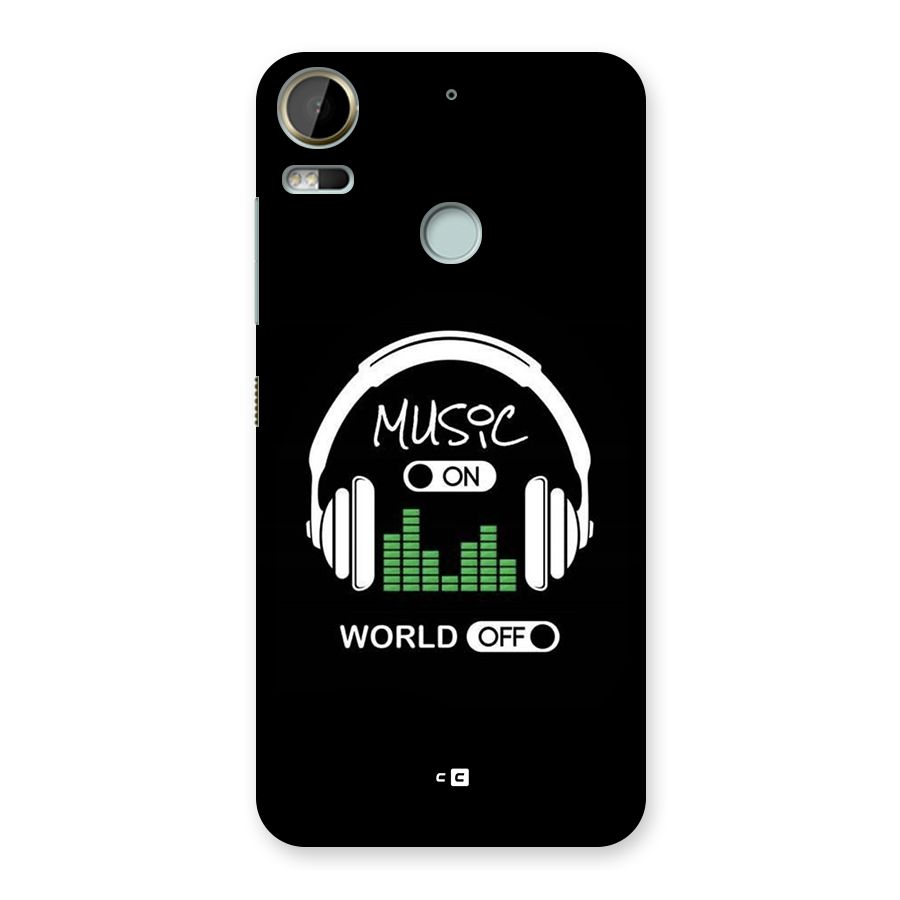 Music On World Off Back Case for Desire 10 Pro
