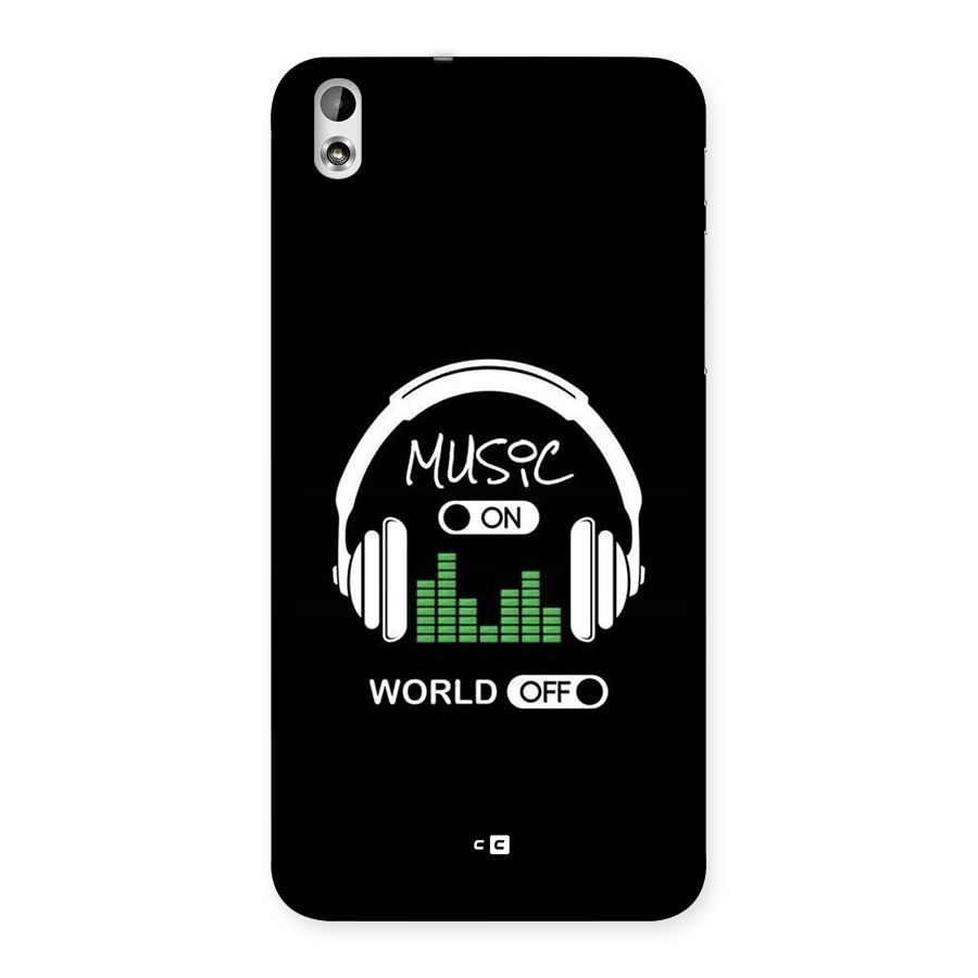 Music On World Off Back Case for Desire 816g