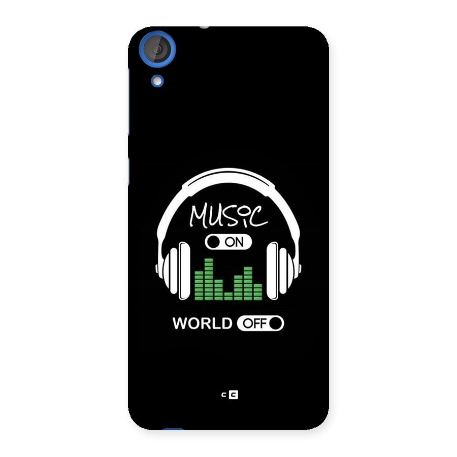 Music On World Off Back Case for Desire 820