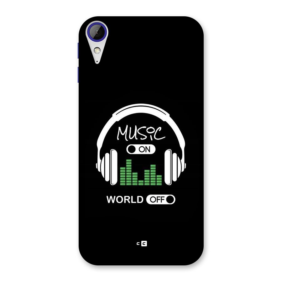 Music On World Off Back Case for Desire 830